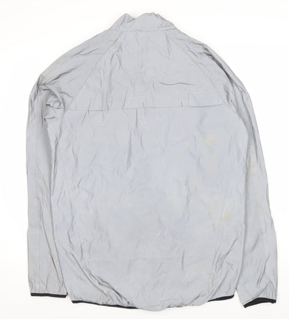 Zakti Men's Grey Windbreaker Jacket 3XS