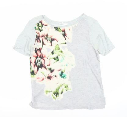 Womens UK Size 10 Zara Multicoloured  T-Shirt