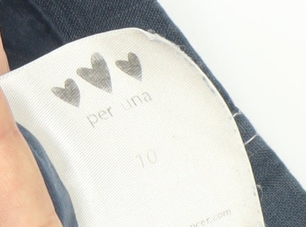 Marks and Spencer Women’s Blue Linen Blazer Size 10