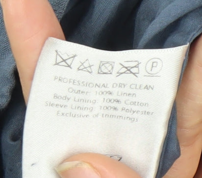 Marks and Spencer Women’s Blue Linen Blazer Size 10