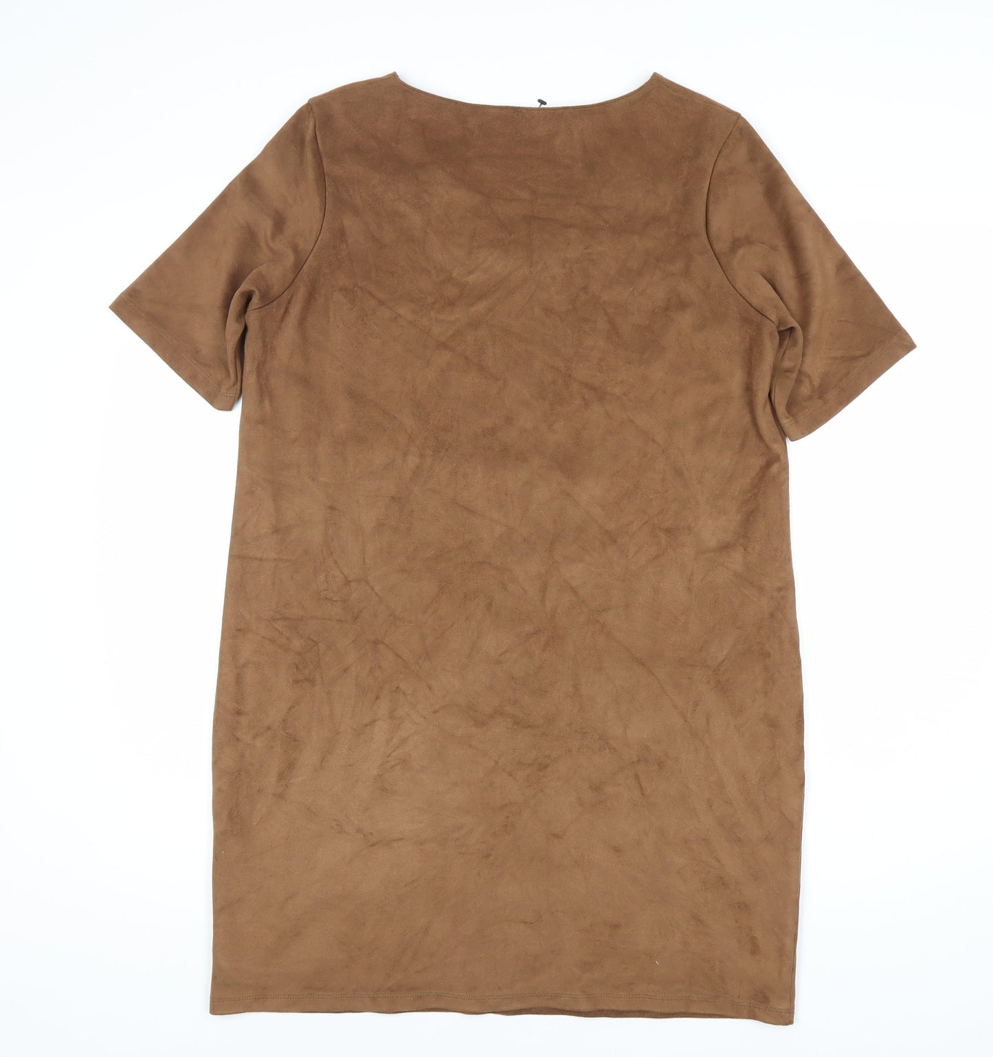 Marks and Spencer Women's Brown Shift Dress Size 14