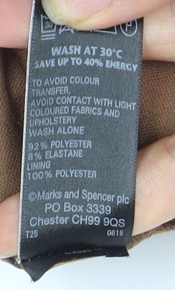 Marks and Spencer Women's Brown Shift Dress Size 14