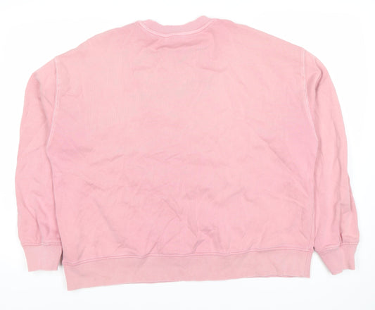 Womens UK Size L Marks and Spencer Pink Pullover Sweatshirt