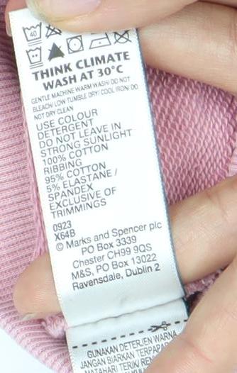Womens UK Size L Marks and Spencer Pink Pullover Sweatshirt
