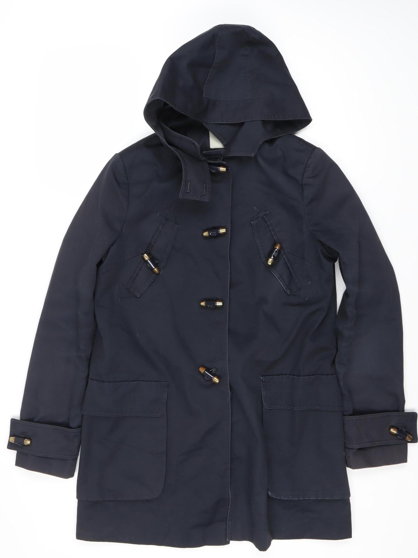 Womens UK Size 10 ASOS Blue Duffle Coat