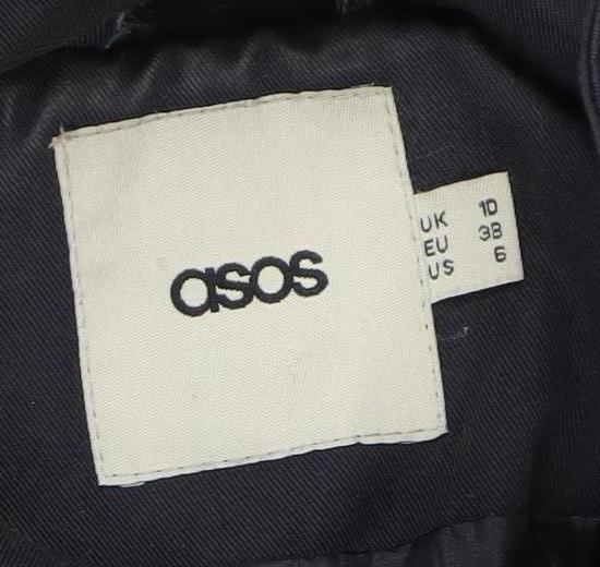 Womens UK Size 10 ASOS Blue Duffle Coat