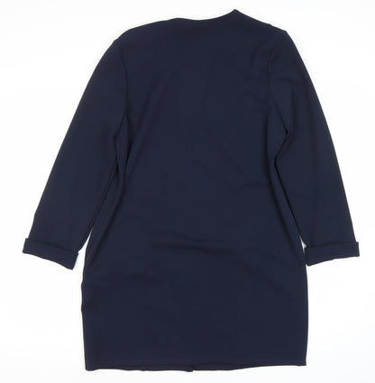 Womens UK Size 14 Wallis Blue Overcoat