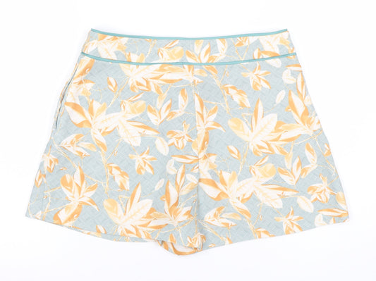 H&M Women's Multicoloured Floral Shorts Size 8