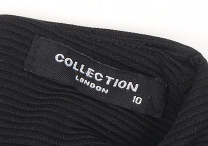 Collection London Black Women's Dress, Size 10, High Neck