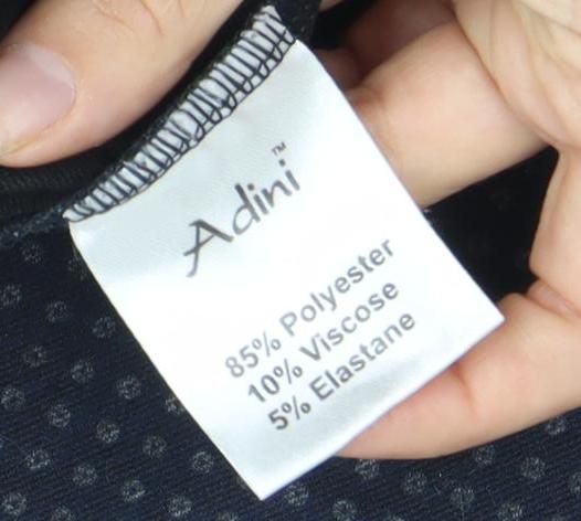 Adini Women's Blue Polka Dot Trousers, Size L