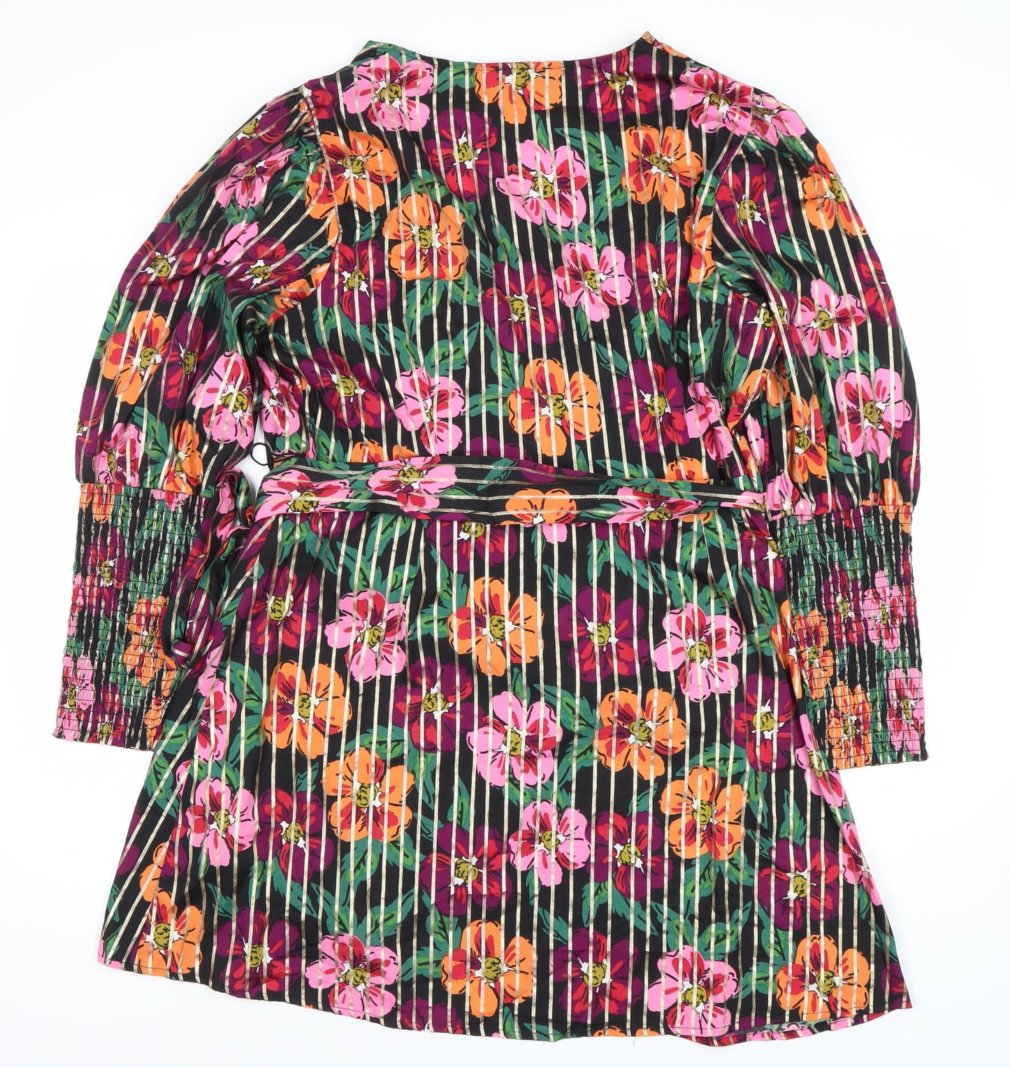 Simply Be Women's Wrap Dress - Floral Multicoloured 18