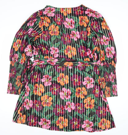 Simply Be Women's Wrap Dress - Floral Multicoloured 18