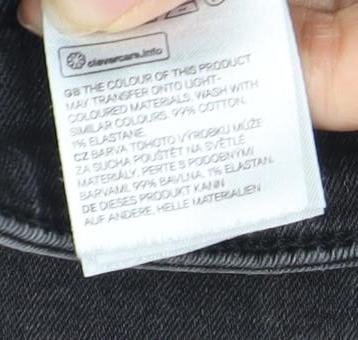 H&M Women's Black Cut-Off Denim Shorts, Size 12