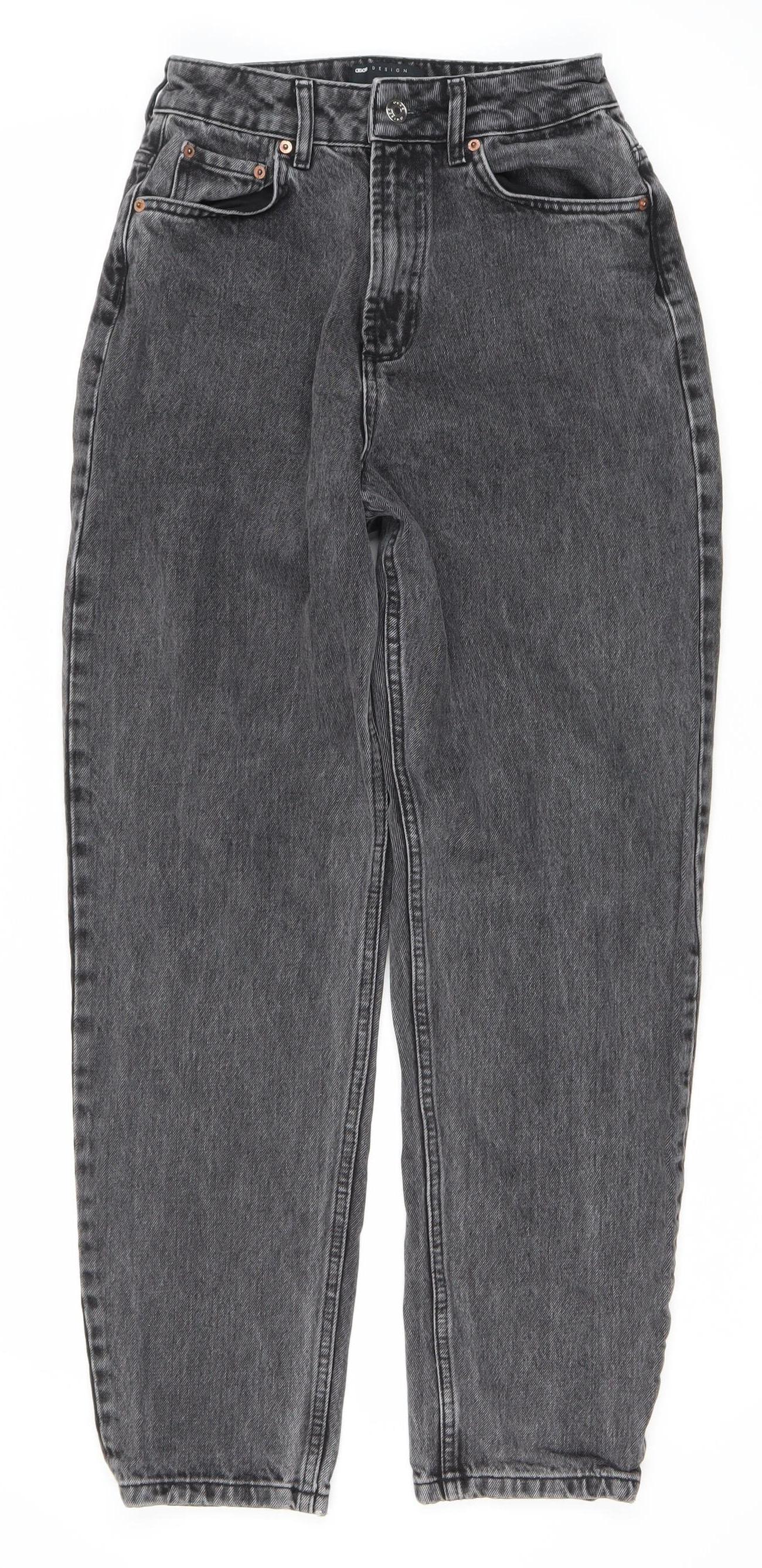 Womens UK Size 26 ASOS Design  Mom Grey Jeans