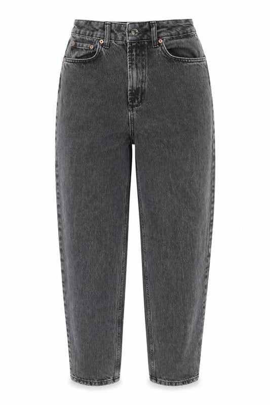 Front view of ASOS Design Women’s Grey Denim Jeans, size UK 26