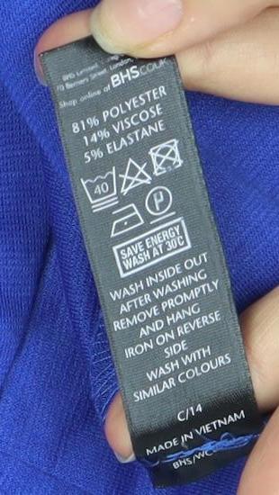 BHS Women's Blue Trumpet Skirt Size 10