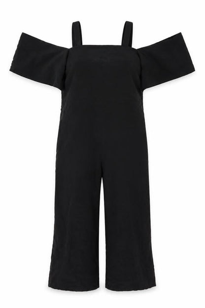 Topshop Women's Black Sleeveless Jumpsuit Size 6