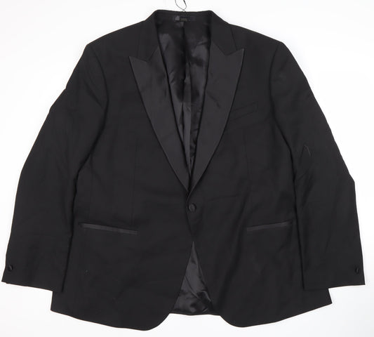 Mens UK Size 48 Marks and Spencer Regular Black Suit Jacket