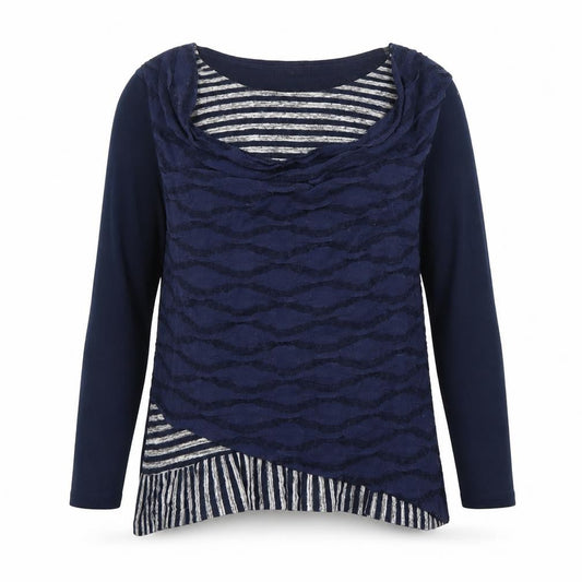 Womens UK Size L Klass Blue Tunic T-Shirt