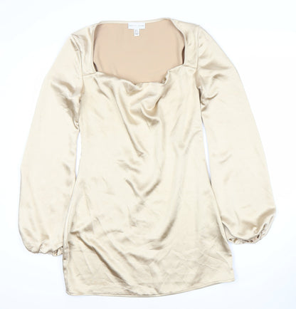 Pretty Lavish Women's Beige Dress Size 8