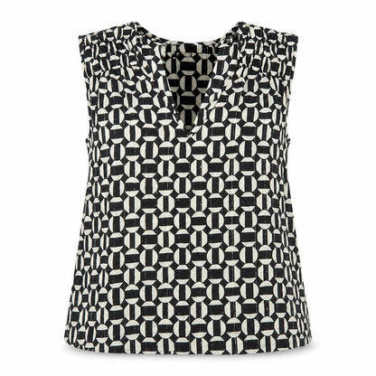 Next Women’s Black Geometric Blouse Size 12