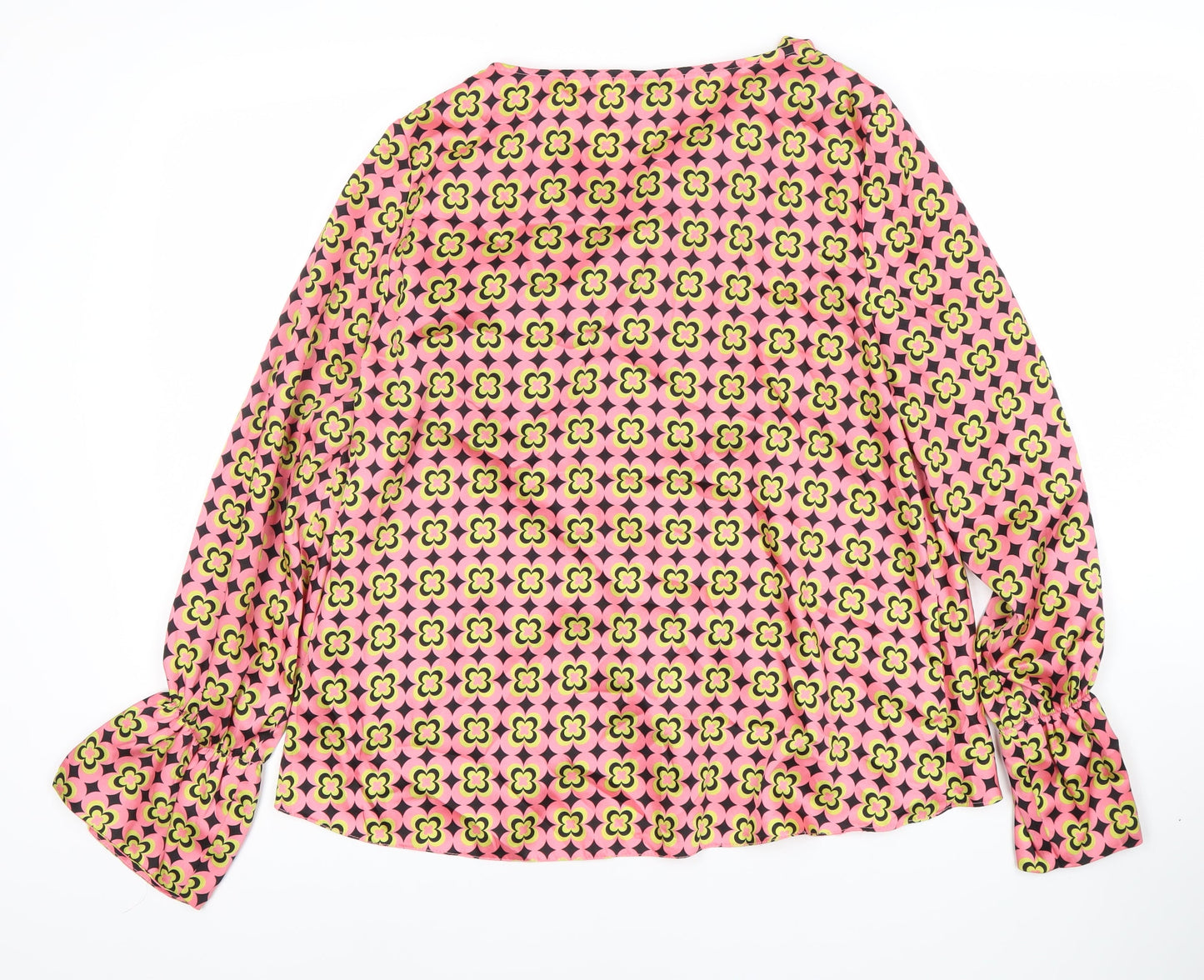 Womens UK Size 14 River Island Multicoloured Basic Blouse