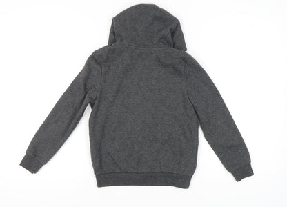 Slazenger Boys Grey Full Zip Hoodie 9-10 Years with Logo