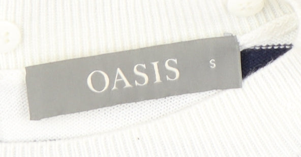 Womens UK Size S Oasis Multicoloured Pullover Jumper
