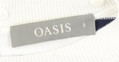 Womens UK Size S Oasis Multicoloured Pullover Jumper