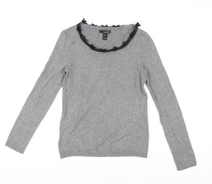 Womens UK Size 12 Mango Grey Pullover Jumper