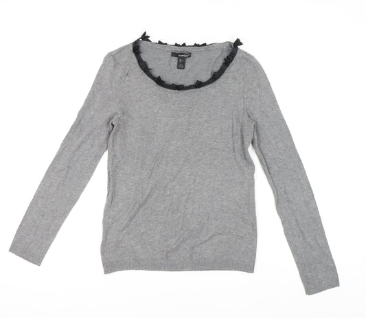 Womens UK Size 12 Mango Grey Pullover Jumper