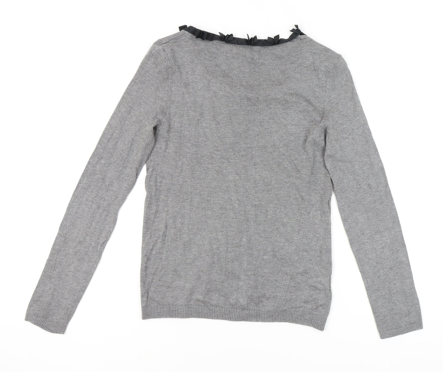 Womens UK Size 12 Mango Grey Pullover Jumper