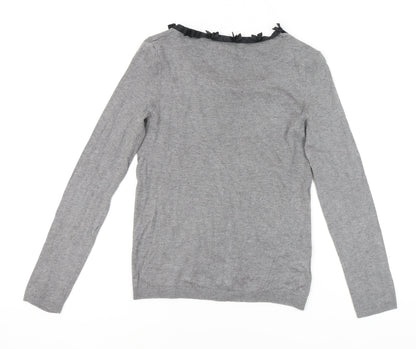 Womens UK Size 12 Mango Grey Pullover Jumper