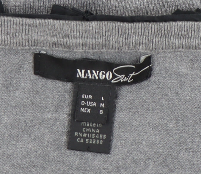 Womens UK Size 12 Mango Grey Pullover Jumper
