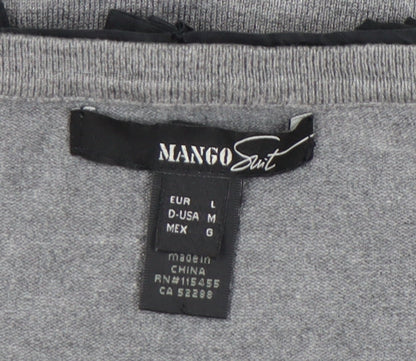 Womens UK Size 12 Mango Grey Pullover Jumper
