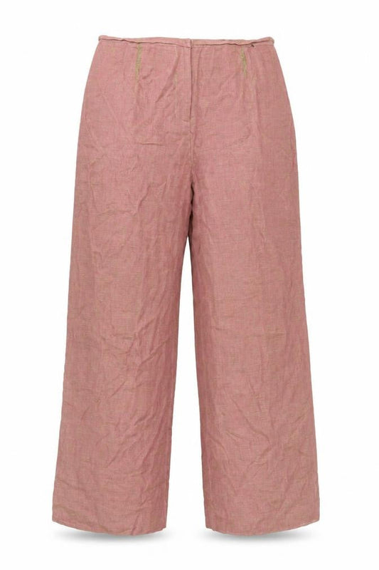 Womens UK Size 14 Platinum Relaxed Fit Casual Pink Trousers