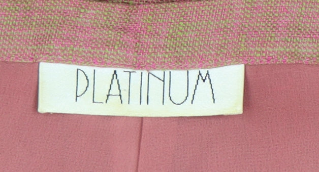 Womens UK Size 14 Platinum Relaxed Fit Casual Pink Trousers