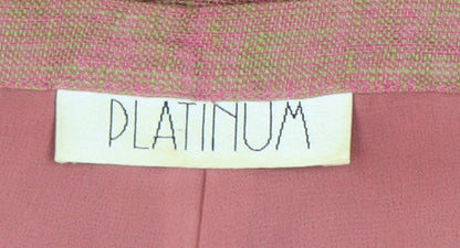 Womens UK Size 14 Platinum Relaxed Fit Casual Pink Trousers