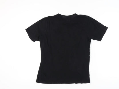 McKenzie Boys XL Black Graphic Cotton T-Shirt Short Sleeve