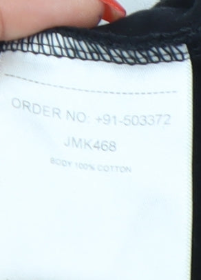 McKenzie Boys XL Black Graphic Cotton T-Shirt Short Sleeve