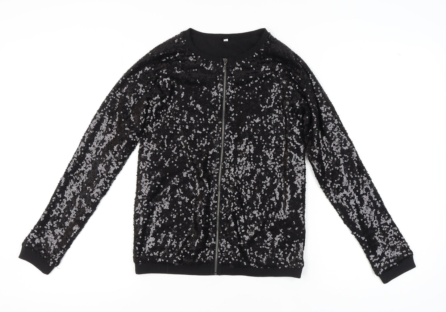 Marks and Spencer Black Sequin T-Shirt for Girls 13-14 Years