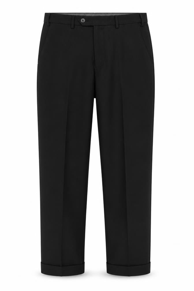 Mens UK Size 32 Marks and Spencer Regular Fit Workwear Business Black Trousers