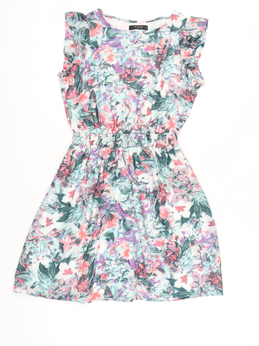 VILA Women's Floral A-Line Dress, Size S, Spring Special