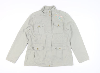 Atlas for Women Grey Embroidered Jacket Size 12