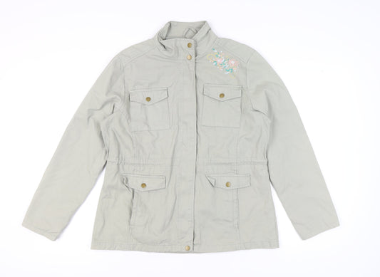 Atlas for Women Grey Embroidered Jacket Size 12