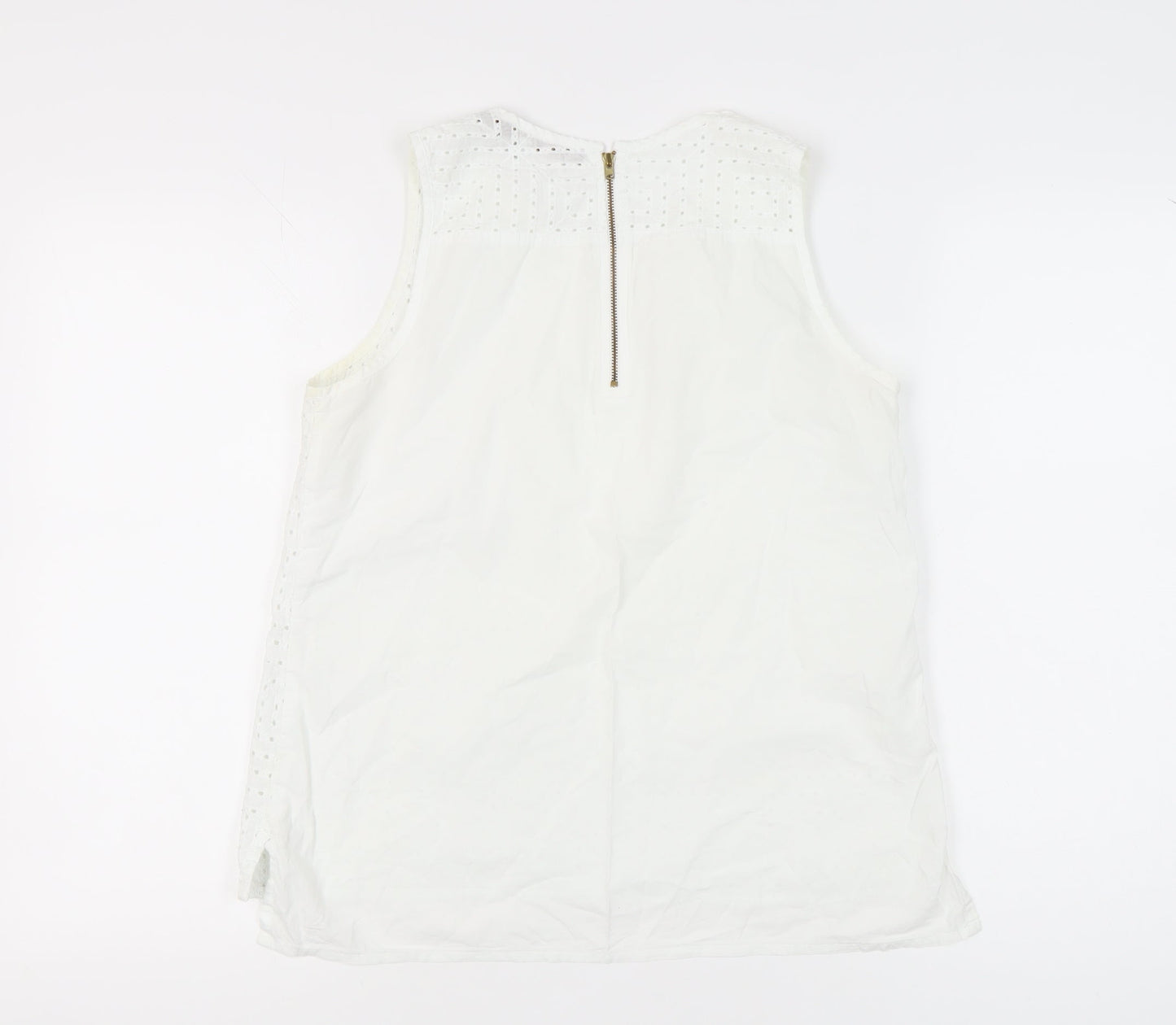 Womens UK Size 12 NEXT White  Tank