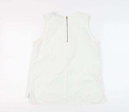 Womens UK Size 12 NEXT White  Tank