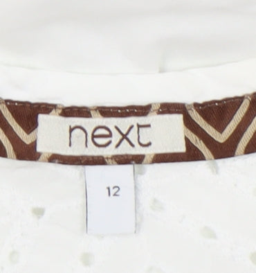 Womens UK Size 12 NEXT White  Tank