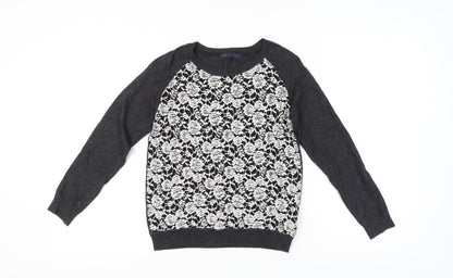Womens UK Size 8 Marks and Spencer Grey Pullover Jumper