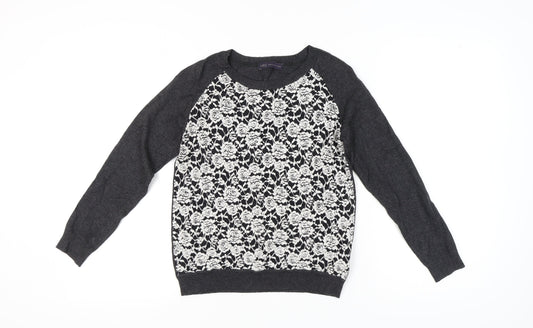Womens UK Size 8 Marks and Spencer Grey Pullover Jumper